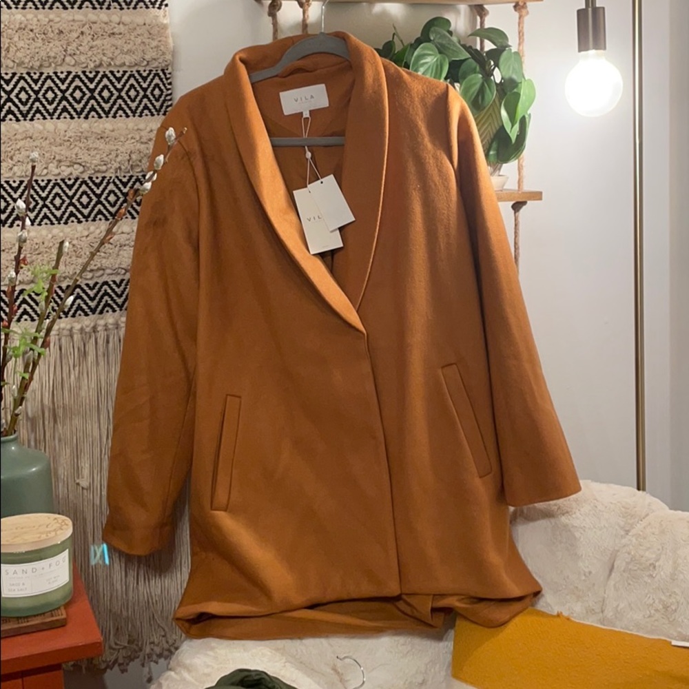 Asos Mustard Yellow shawl jacket